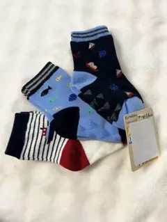 【新品】未使用品 西松屋 ベビーソックス 3足セット 9〜14cm 男の子