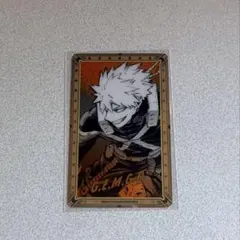 ヒロアカ原画展 箔押しクリアカード　爆豪