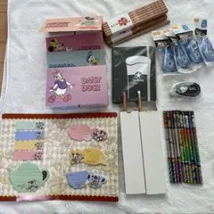 【未使用】文具大量まとめ売り 湯島天神 合格鉛筆 ドラクエ鉛筆 ディズニーメモ