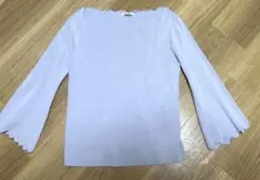 【未使用】Free's Market 春にも着れるセーター ライトブルー