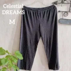 海外古着⭐️Celestial DREAMS【M】水玉 クロップド丈パンツ 黒