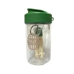 未使用 タリーズ トライタンボトル ストラップ付き クリア タンブラー コップ