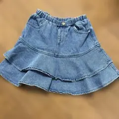 デニムフリルスカート 140