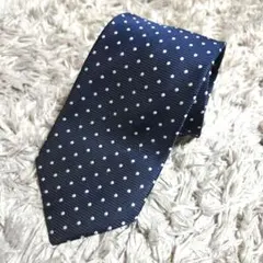 3-19 FLORENCEPEC ネイビー ドット柄 ネクタイ