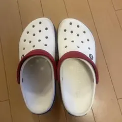Crocs クロックス サンダル ホワイト×レッドのサムネイル