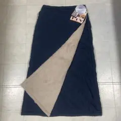 防寒巻きスカート♡ 3way巻きスカート 3wayブランケット　ネイビー　紺