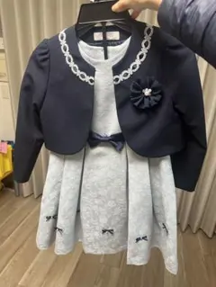 【卒園式・発表会】フォーマルドレス ネイビーとライトブルー