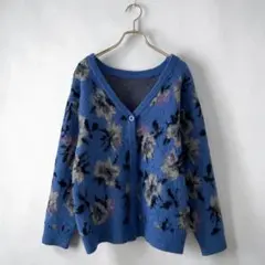 niko and ... ニコアンド(F)モチーフアソートジャガードカーディガン