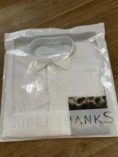 SUPERTHANKS ホワイト長袖シャツ