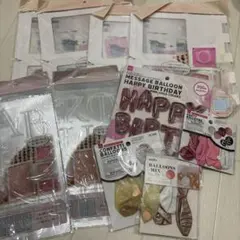 セリア 誕生日 ペーパークリアボックス アルファベットステッカー