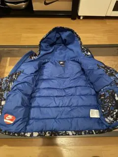 NIKE ダウン ブルー迷彩 135㎝ xs
