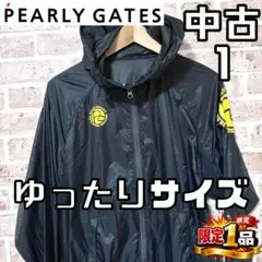 パーリーゲイツ✩サイズ0✩ネイビー✩アーガイル✩ジップパーカー