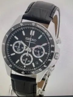 SEIKO SELECTION SBTR021 腕時計 クロノグラフ ブラック