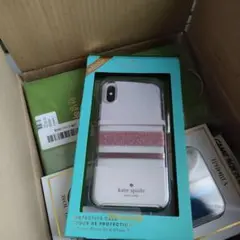 並行輸入 iPhone X/XS ゴールド ケース ケイトスペード ハード型