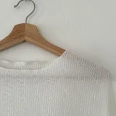 【美品】DAZY/デイジー　シアー長袖トップス白　M