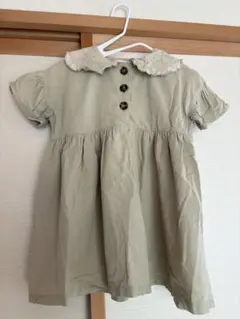 SHOO-LA-RUE 半袖ブラウス 刺繍襟 くすみ緑のサムネイル