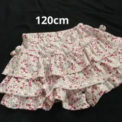 西松屋 120cm フリル付き花柄ショートパンツ