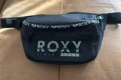 ROXY ボディバッグ ブラック メッシュポケット付き