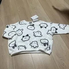 シナぷしゅ 総柄　猫　うさぎ　長袖　Tシャツ