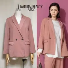 ナチュラルビューティーベーシック◇1.1万 洗える ダブルテーラードジャケットS