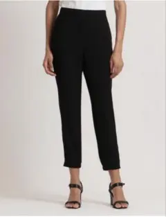 theoryセオリーPowder Crepe クロップドパンツ ブラック XXS