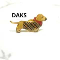 ダックス　DAKS　ピン　バッチ　バッヂ　チェック ダックスフント 犬のサムネイル