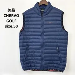 39 美品　大きいサイズ　CHERVO GOLF ダウンベスト
