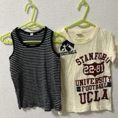 ノースリーブとTシャツの2点セット