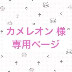カメレオン 様 専用ページ