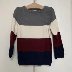 長袖ニット 90 H&M 4色　グレー ホワイト レッド ネイビー