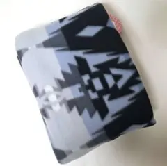 プリントフリース生地　ぺンドルトン風/ブルーグレー　1枚