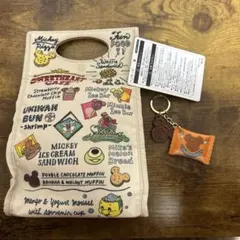 ディズニーグッズ　ペンケース　ミッキーワッフルキーチェーン　ディズニーリゾート