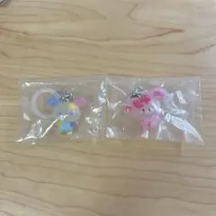 サンリオキャラクターズ　ゆるっとめじるしアクセサリー　ウサハナ ぼんぼんりぼん