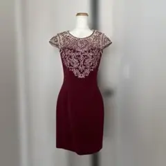 ERUKEI ドレス ワンピース キャバドレス ミニドレス　赤