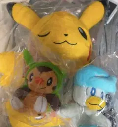 WCS2023限定ピカチュウ&ラプラス、クワッス、通常ピカチュウぬいぐるみ