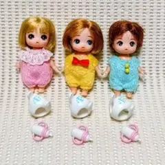 リカちゃん　みつごのあかちゃん　かこちゃん みくちゃん げんくん