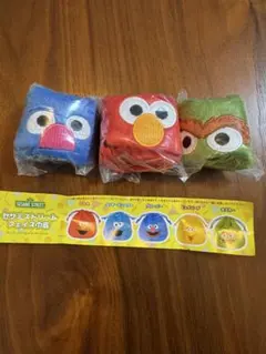 セサミストリート フェイス巾着 エルモ グローバー オスカー　ポーチ