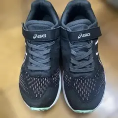 ASICS ブラック/ピンク スニーカー ベルクロ