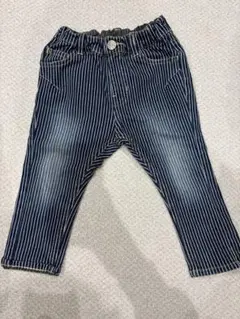 ブリーズ　ストライプパンツ 90サイズ　裏あったか