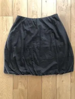 アルチザン　リネン切り替えバルーンミニスカート　ブラウングレー　9号