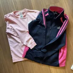 adidas ジャージセット ピンク