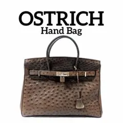美品✨デコロ 大松 オーストリッチ ハンドバッグ カデナ付き - メルカリ