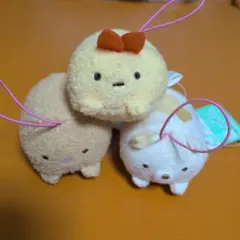 すみっコぐらし うつぶせ ゴムひも付きマスコット 3種セット