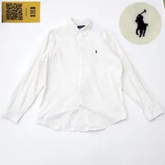現行QRタグ✨ポロラルフローレン コーデュロイ シャツ ポニー刺繍 XL