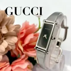 591 新品電池 GUCCI 1500L 腕時計 クオーツ ブラック文字盤 稼働