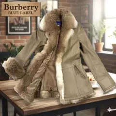 値下げ ラビットファー BURBERRYジャケット 2025年最新】Burberry blue Label ラビットファー付きの人気