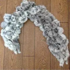 グレーファーマフラー