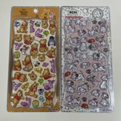 ディズニー くまのプーさん 101匹わんちゃん　プチドロ　2枚セット