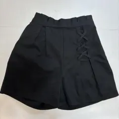ikka レースアップキュロットパンツ 150