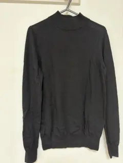 無印良品 ハイネックセーター ブラック M